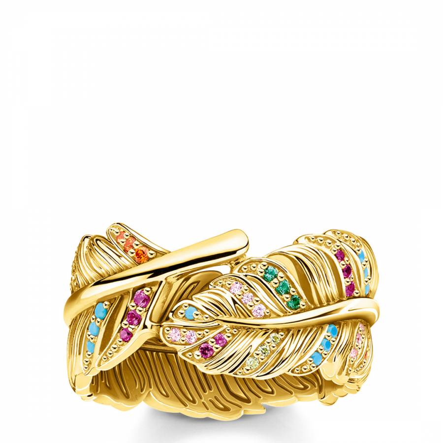 Yellow Gold Leaf Ring