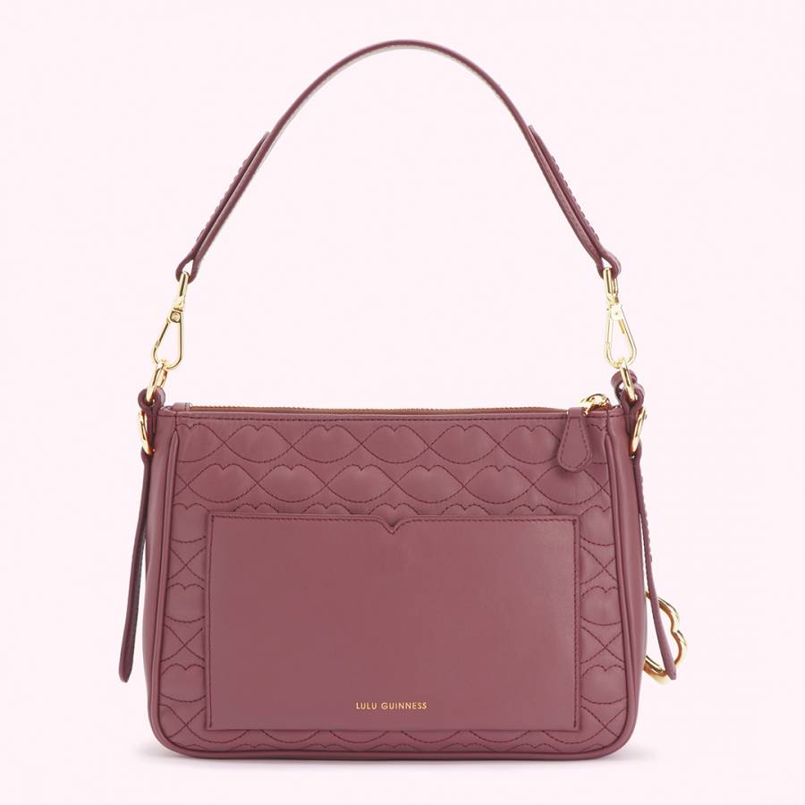 Aster Small Quilted Lip Leather Callie Crossbody Bag