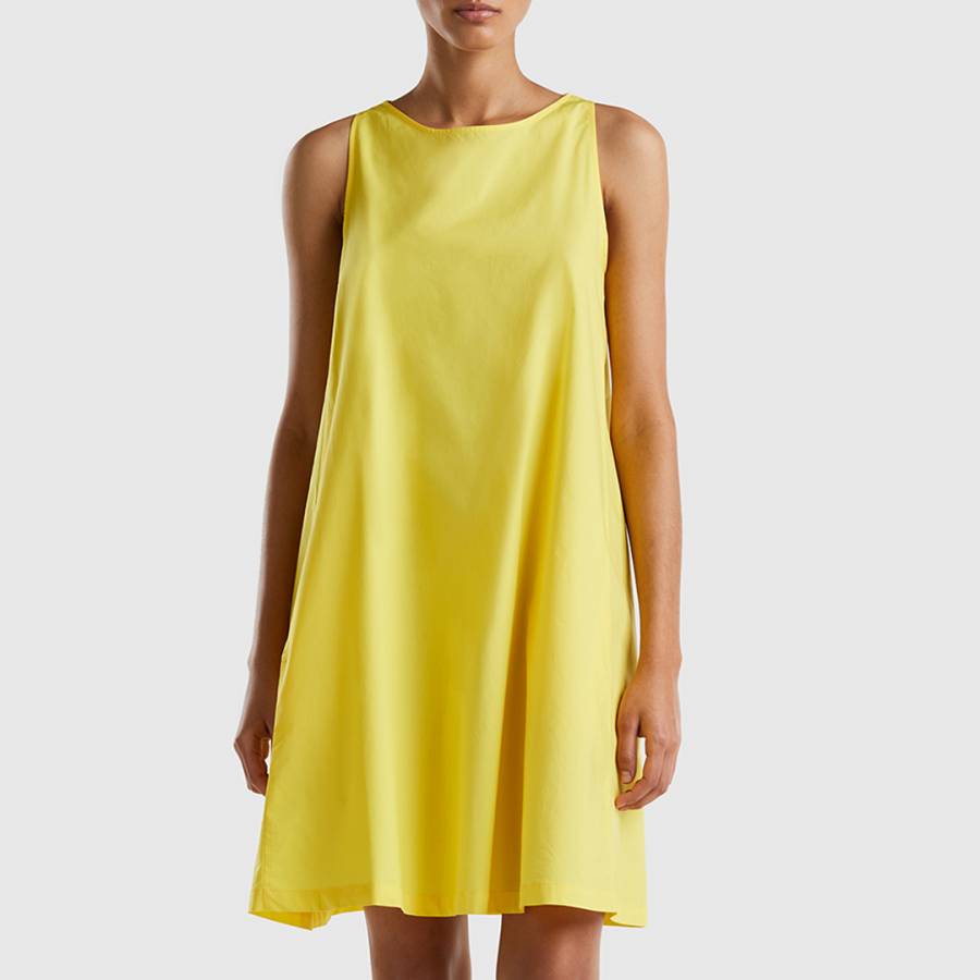 Yellow Sleeveless Cotton Dress