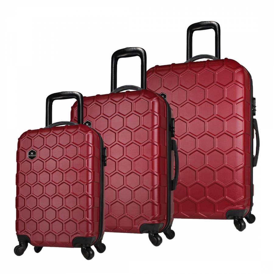Khaki HEYKOB Set of 3 Suitcases