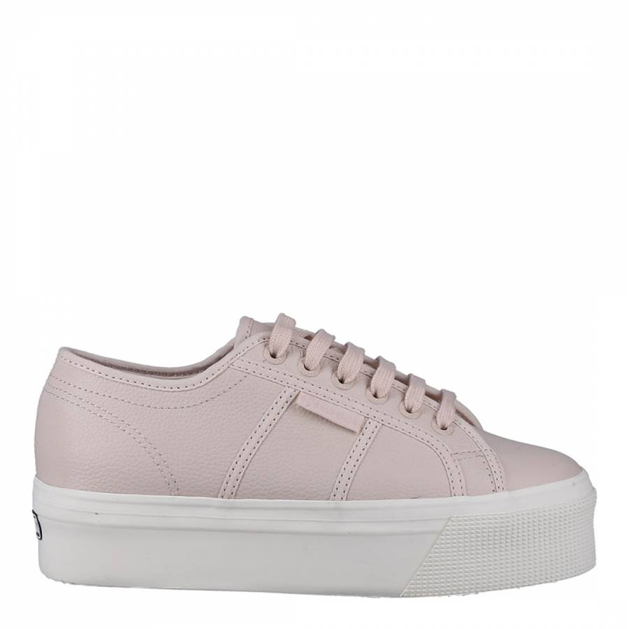 Pink Almond 2790 Tumbled Leather Trainers