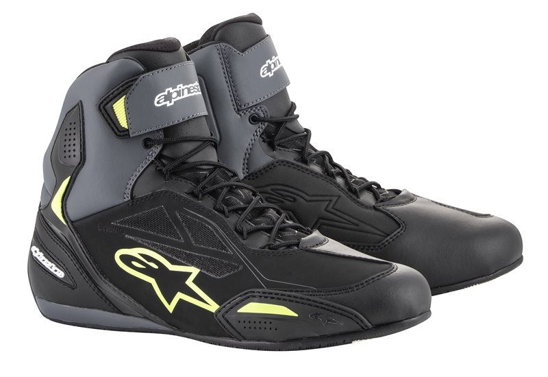 Alpinestars Faster-3 Drystar Black Gray Yellow Fluo Size US 6