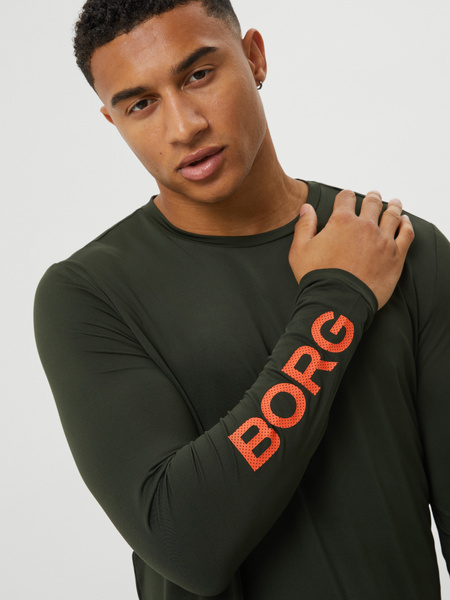 Björn Borg Borg Long Sleeve T-shirt Green, L
