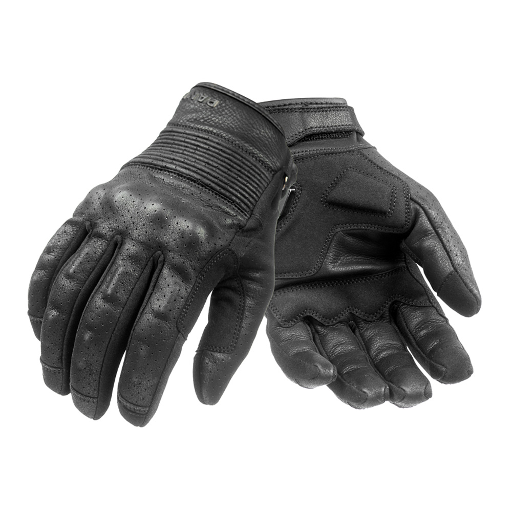 Pando Moto Onyx Black 01 Leather Motorrcycle Gloves XL