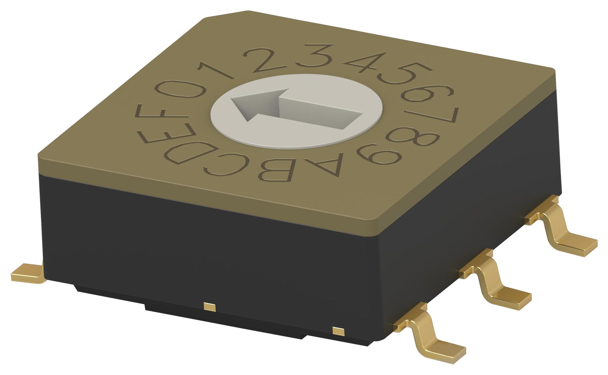 Alcoswitch / Te Connectivity Mrssv0Dc16Smgwtr Rotary Coded Sw, 16Pos, 0.02A/20V, Smd