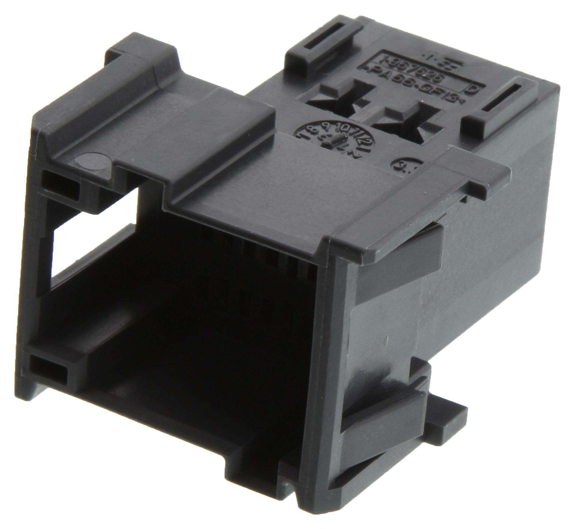 Amp Connectors / Te Connectivity 1-967626-4 Tab Housing, 2,8mm 9 Pos. 18J1397