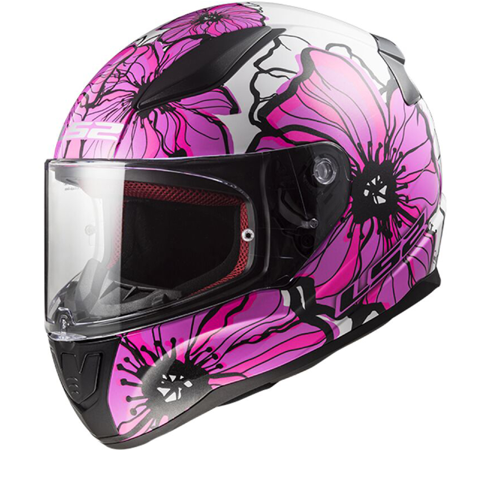 LS2 FF353 Rapid II Poppies Pink 06 Full Face Helmet Size L