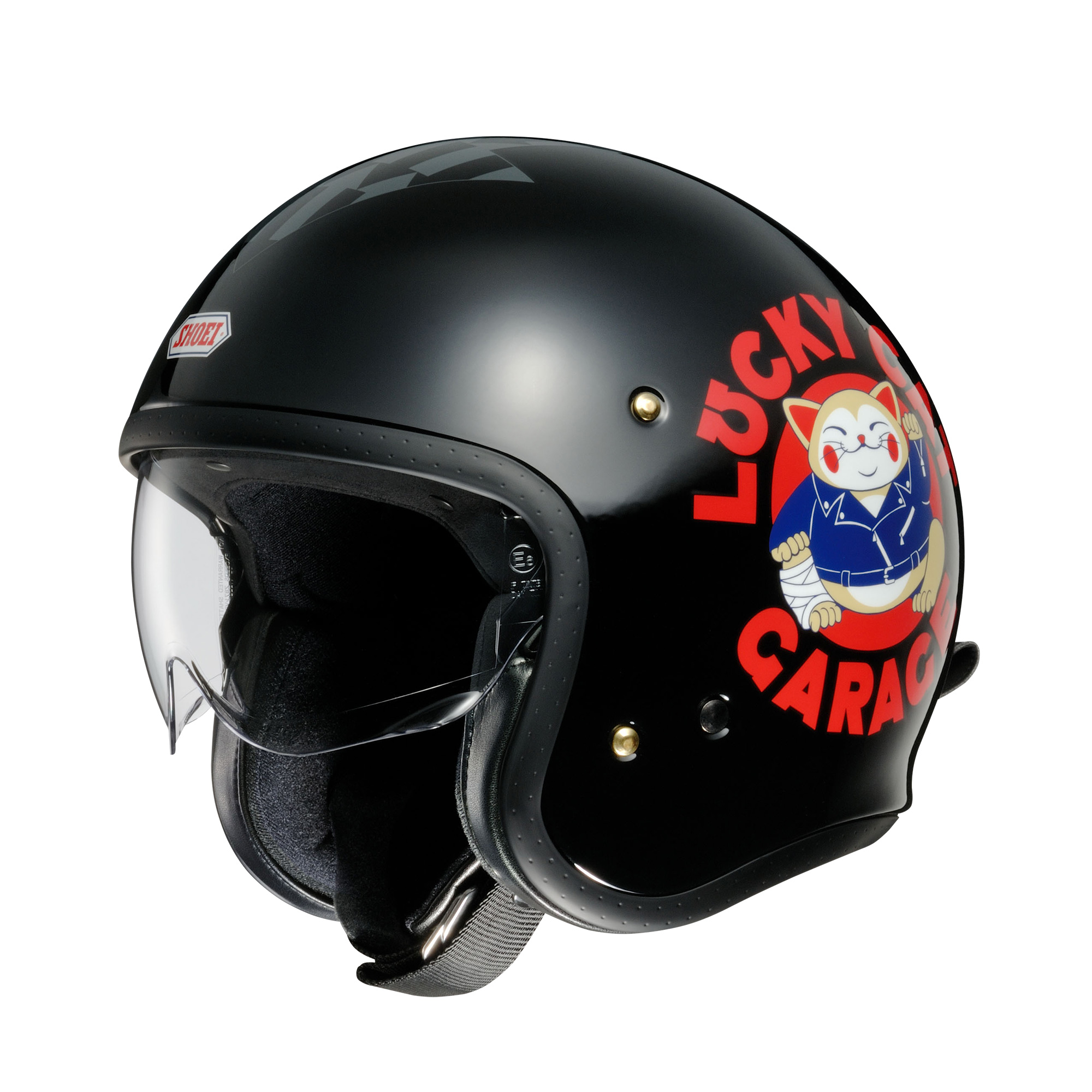 Shoei  J.O Lucky Cat Garage Tc-5 Jet Helmet Size XS