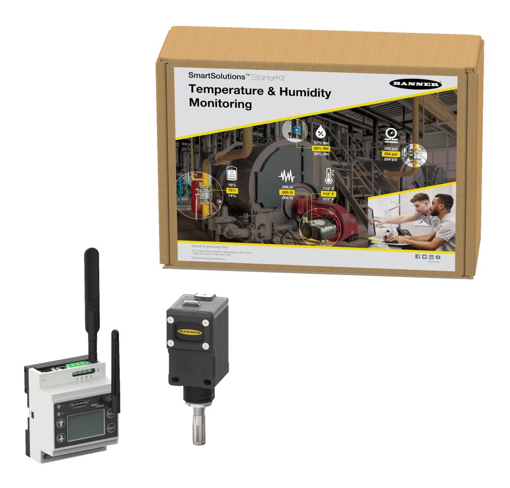 Banner Engineering Starterkit9700-Th-V Starter Kit, Temp & Humidity Monitoring