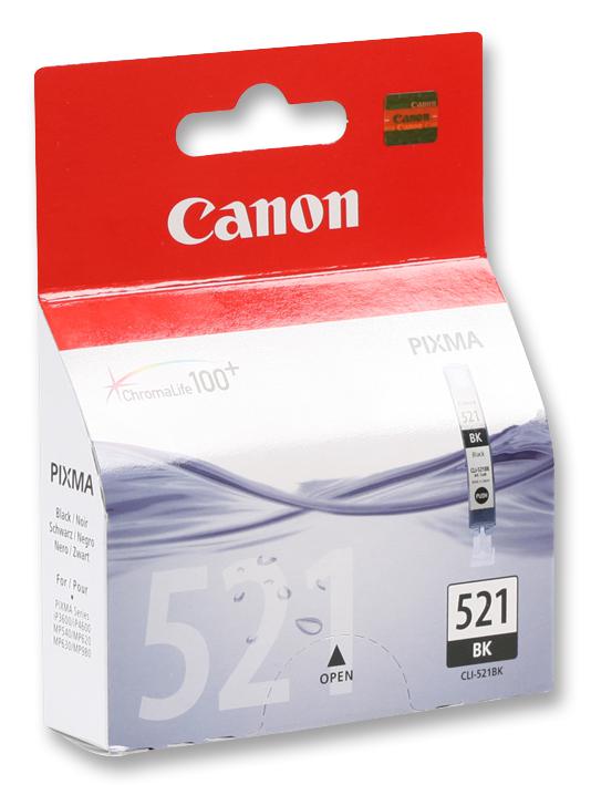 Canon Cancli-521Bk Ink Cartridge, Black, Cli-521Bk