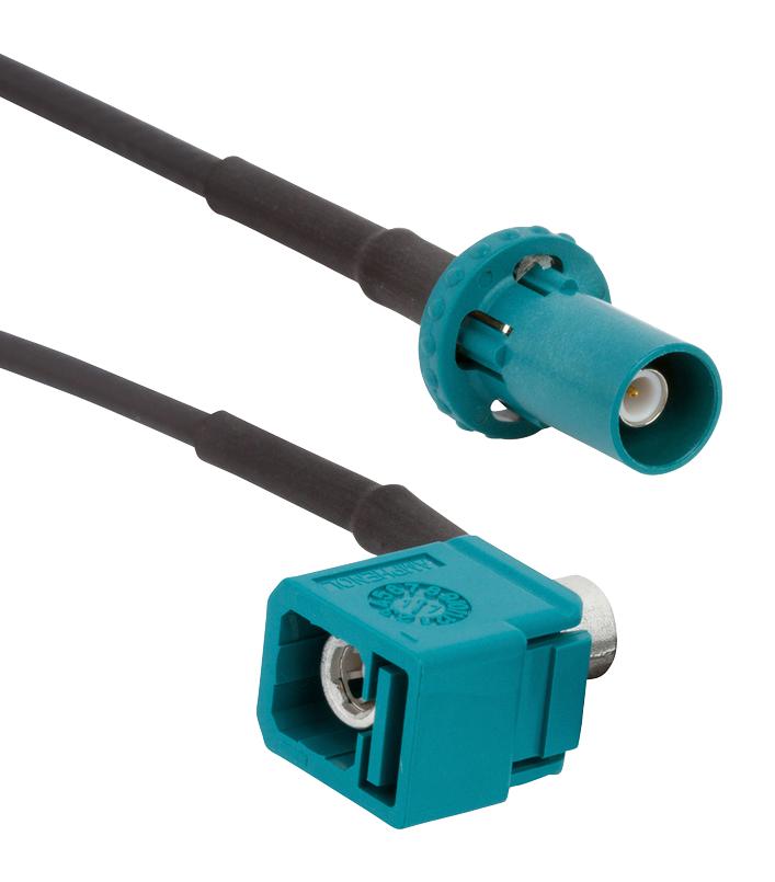 Amphenol RF 095Fjzfpzah-024 Rf Coax Cable, Fakra R/a Jack-Plug, 24