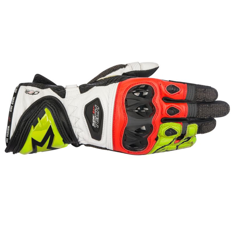 Alpinestars Supertech Black Yellow Fluo Red Size S