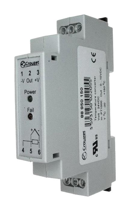 Crouzet 88950152 Temperature Converter, 0-100Deg C, 10V