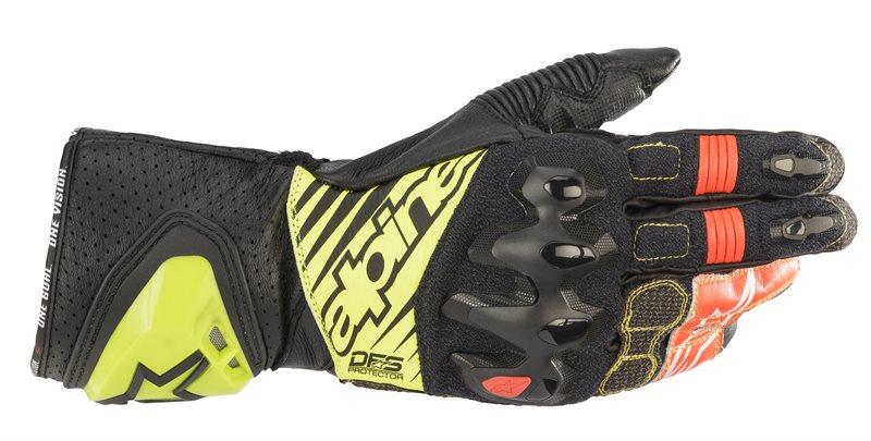 Alpinestars GP Tech V2 Black Yellow Fluo White Red Fluo Size S