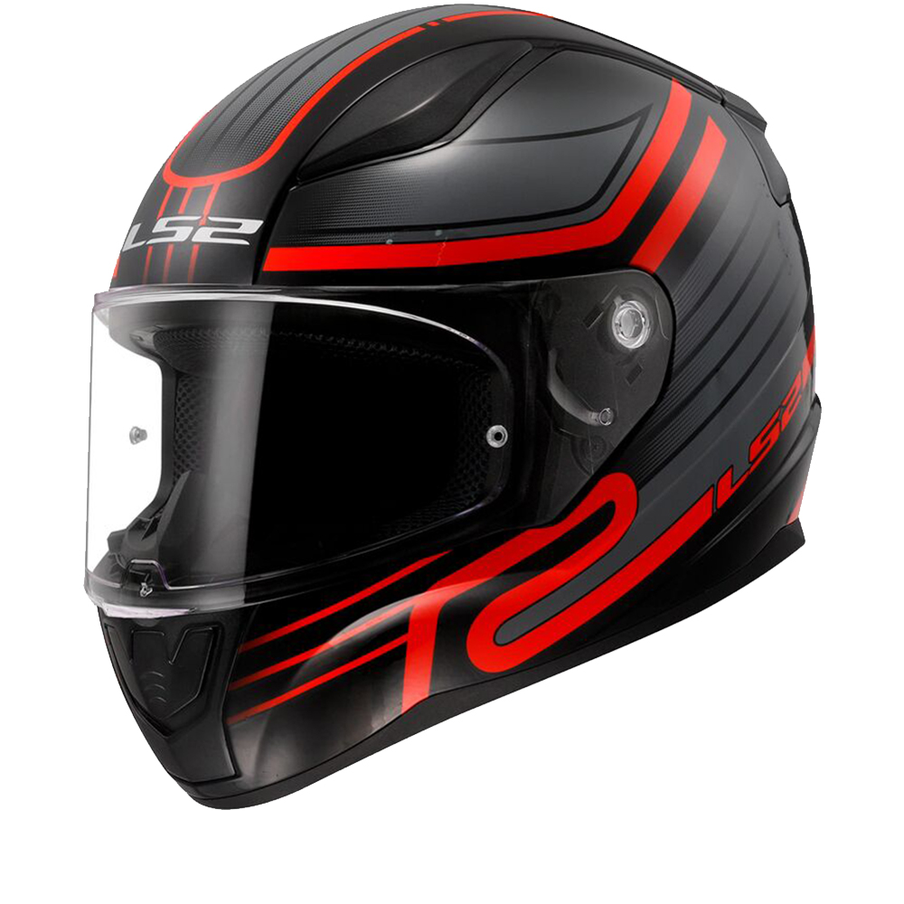 LS2 FF353 Rapid II Circuit Black Red 06 Full Face Helmet Size 2XL