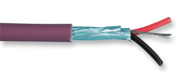 Van Damme 278-401-000C Cable, Purple Series 1 Pair Lszh 100M