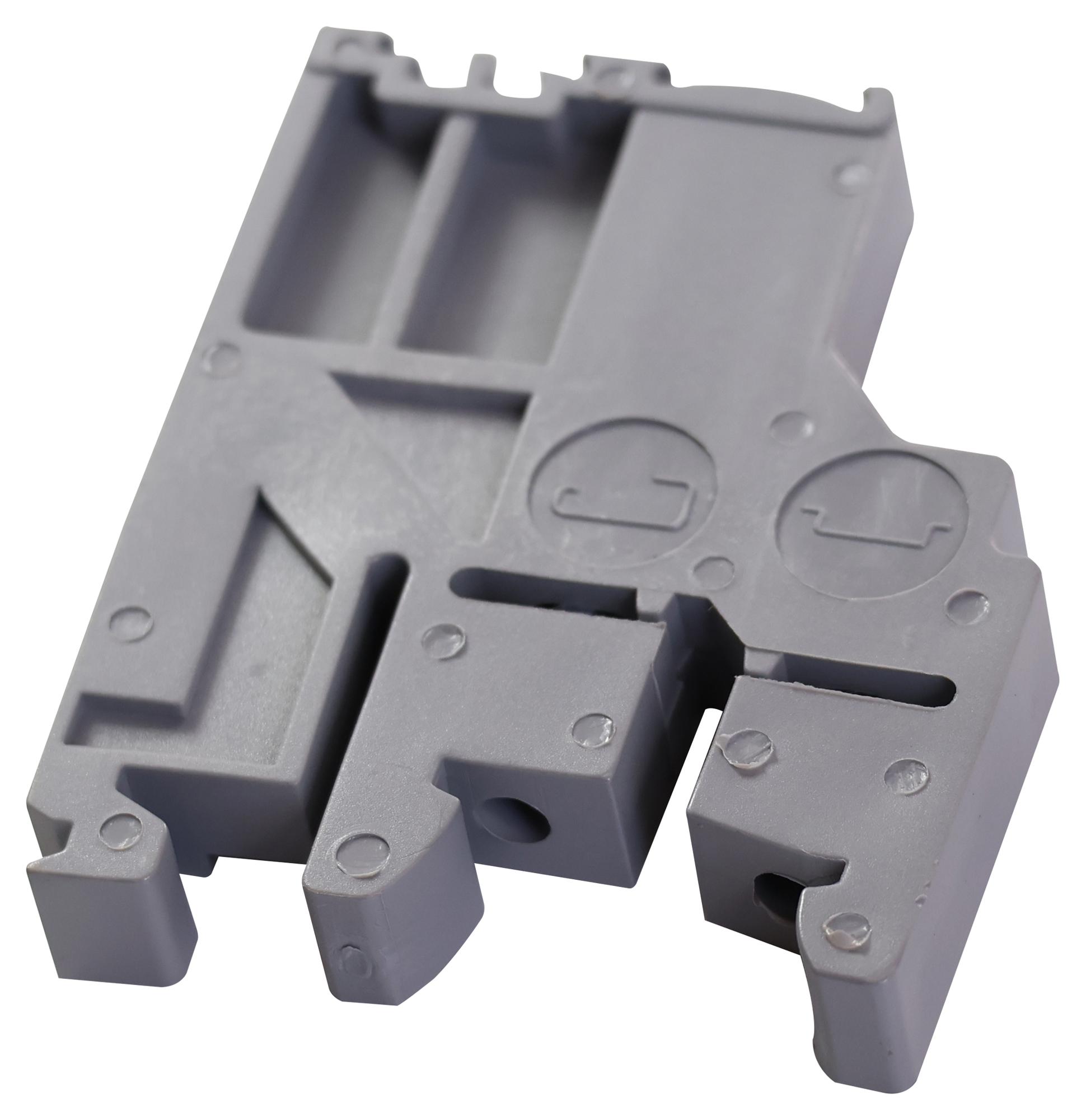 Te Connectivity 1Sna114836R0000 Multi Rail End Stop, Tb, Grey