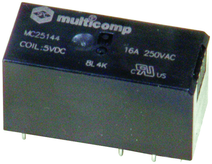 Multicomp Pro Mc25144 Relay, Spdt, 250Vac, 30Vdc, 16A