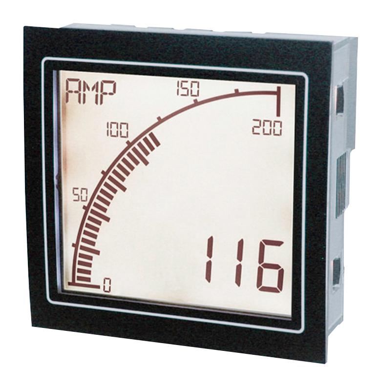 Trumeter Apm-Amp-Apo. Panel Meter, 4Digit, 24V, Positive Lcd