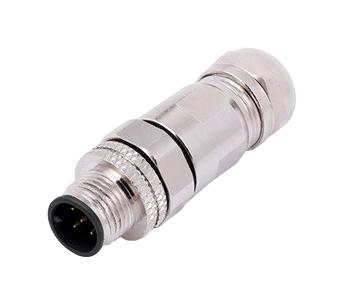 NorComp 858Fb05-203Rau1 Sensor Connector, M12, Rcpt, 5Pos, Cable