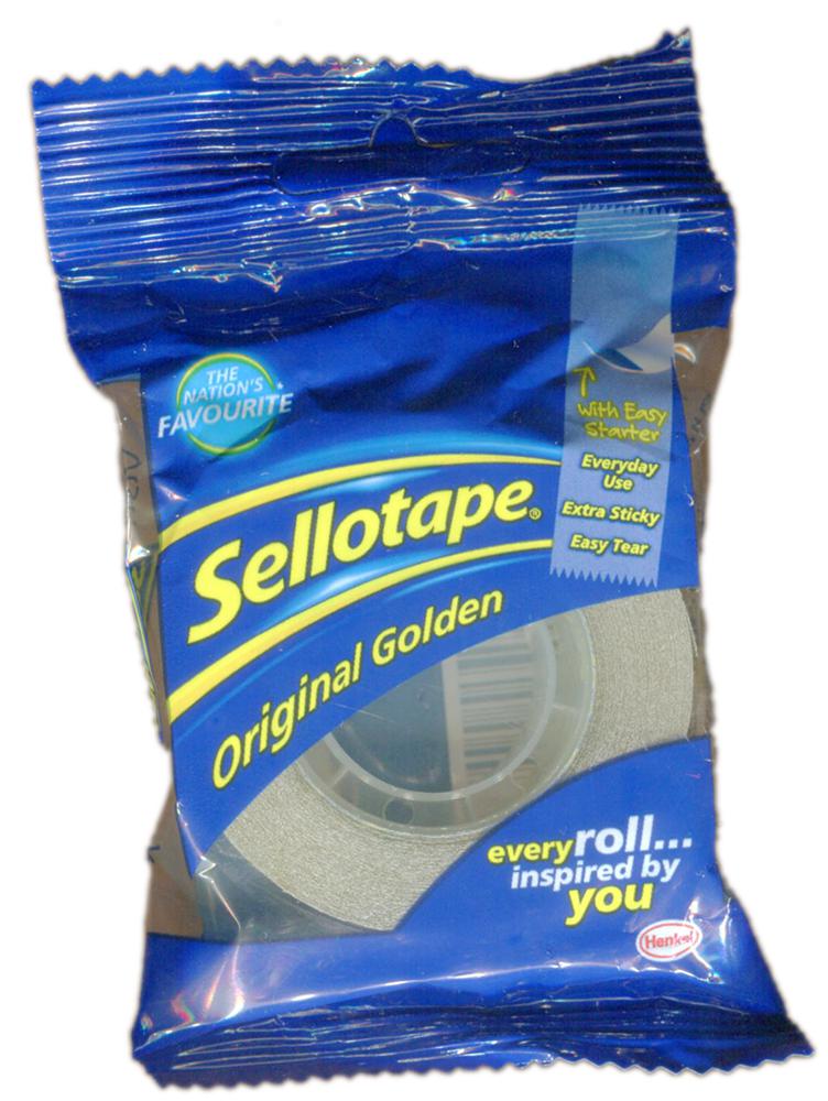 Sellotape H390836 Tape, Original Golden, 18mm x 33M