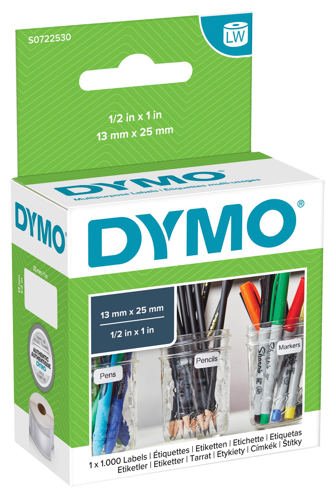 Dymo 11353 Label, Multi Purpose, 25X13mm