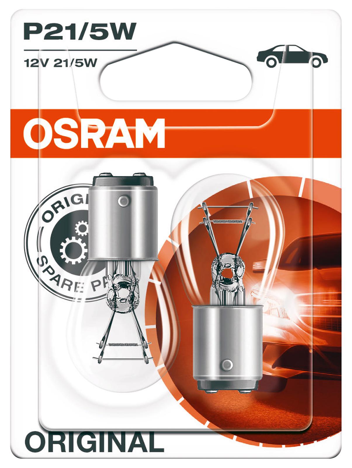 Osram A380Bl Lamp, P21/5W 380 12V 21/5W Bay15D 2Pk