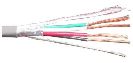 Belden 5502Fe 0081000 Shielded Multiconductor Cable, 4 Conductor, 22Awg, 1000Ft, 300V