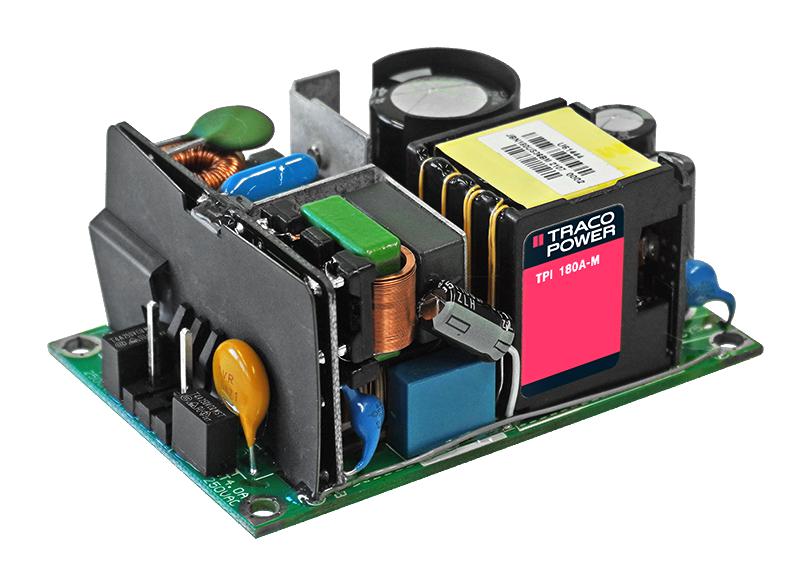 TRACO Power Tpi 180-124A-M Power Supply, Ac-Dc, 24V, 7.5A