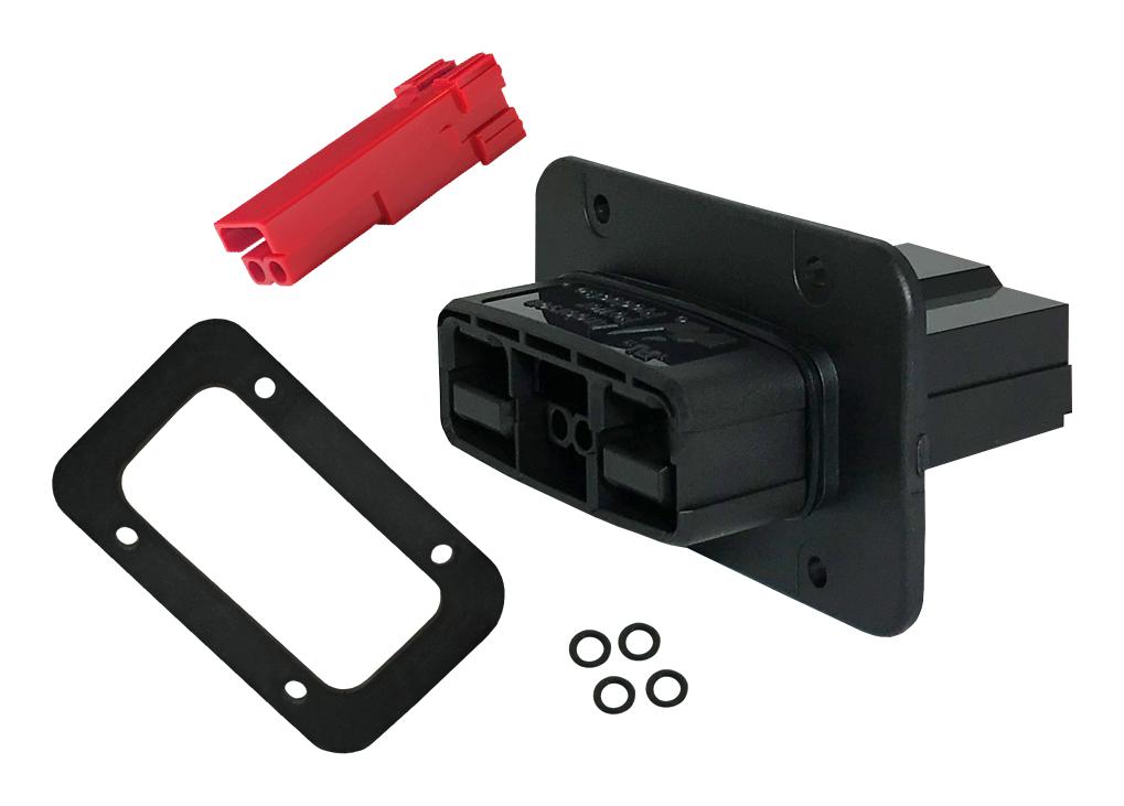 Anderson Power Products Sbsx75A-Pmplug-Kit-Red Rect Pwr Housing Kit, Plug, 2Pos, Pc/pbt