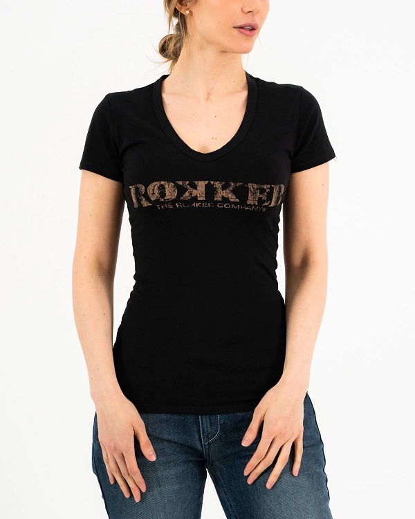 Rokker Vintage Lady T-Shirt Black 2XL