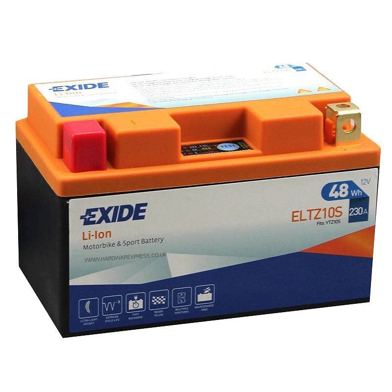 EXIDE ELTZ10S Lithium-ion Motorcycle Battery Size