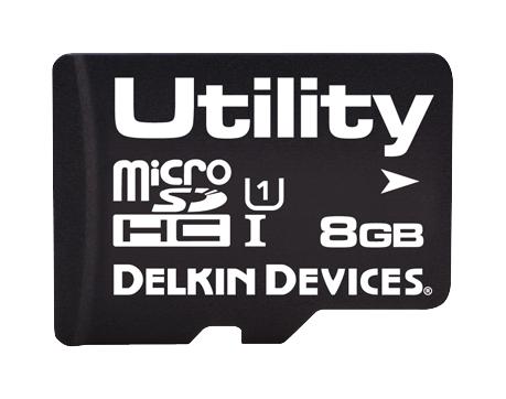 Delkin Devices S408Apge9-U1000-3 Microsdhc Card, Uhs-1, Cls 10, 8Gb, Mlc