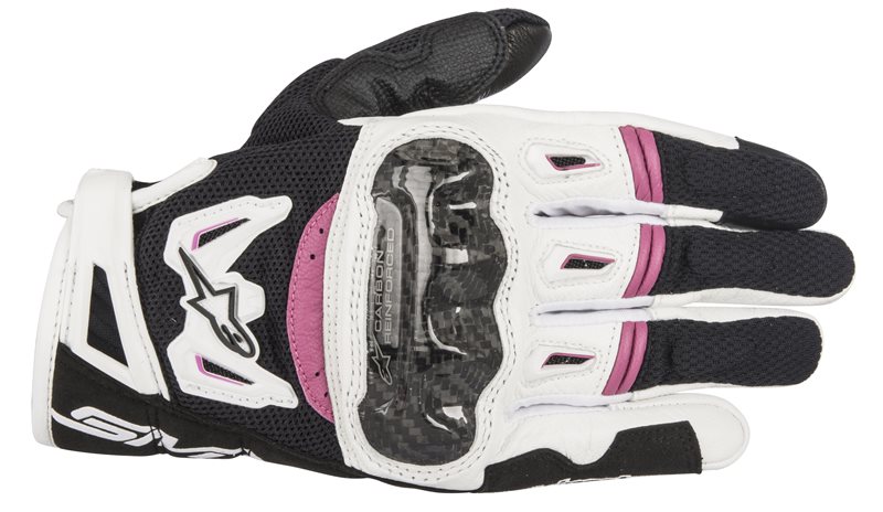 Alpinestars Stella SMX-2 Air Carbon V2 Black White Fuchsia Size M