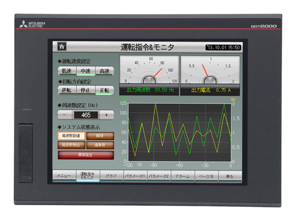 Mitsubishi Gt2710-Stbd Graphic Terminal, 800X600P, Svga Tft Lcd