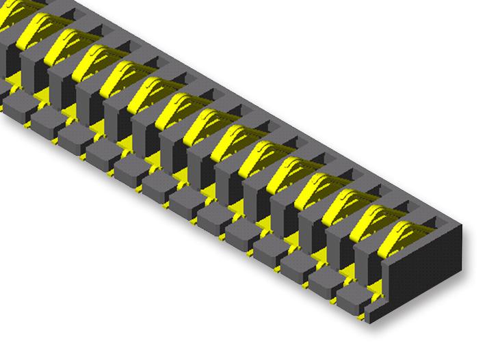 Samtec Sib-104-02-F-S Connector, 2.54mm, 1X4Way