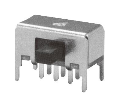 NIDEC Components Mfs201N-24-Z Slide Switch, Dpdt, 0.3A, 10Vdc, Th