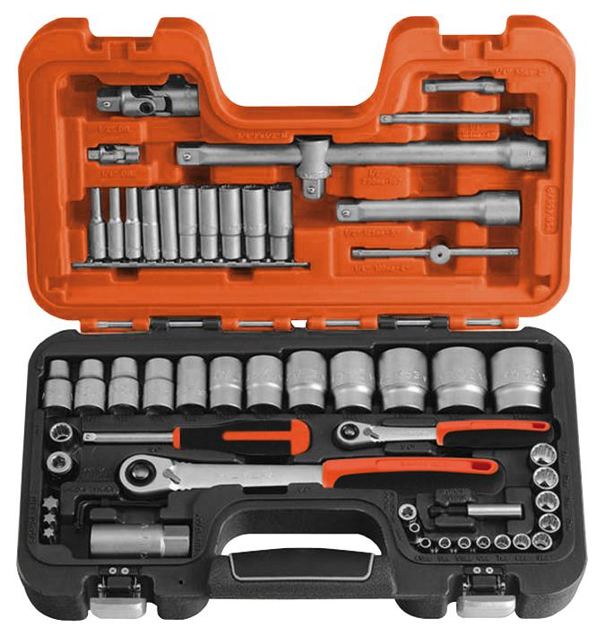 Bahco S560 Socket Set, 1/4 And 1/2