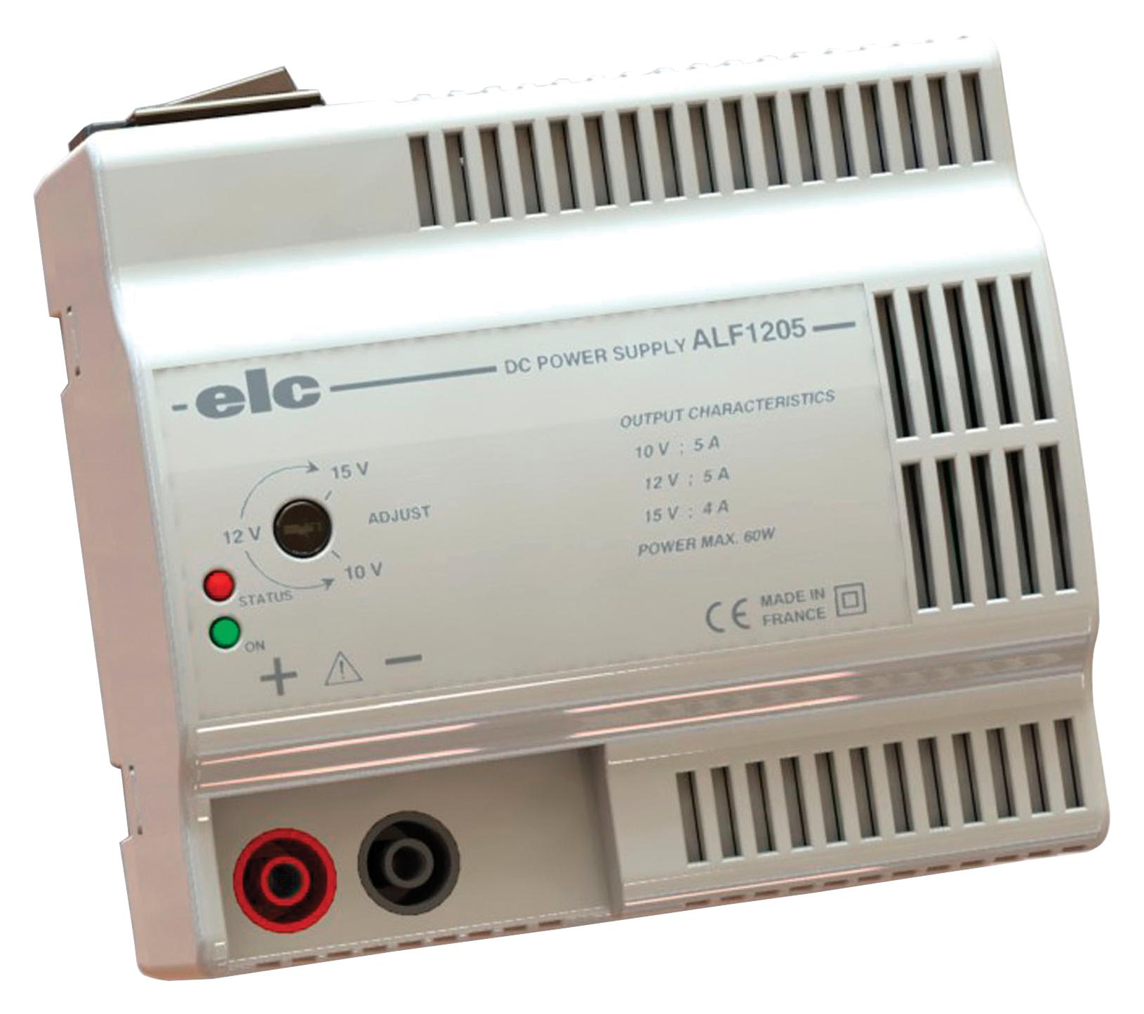 Elc Alf1205 Power Supply, 1Ch, 15V, 5A, Adjustable