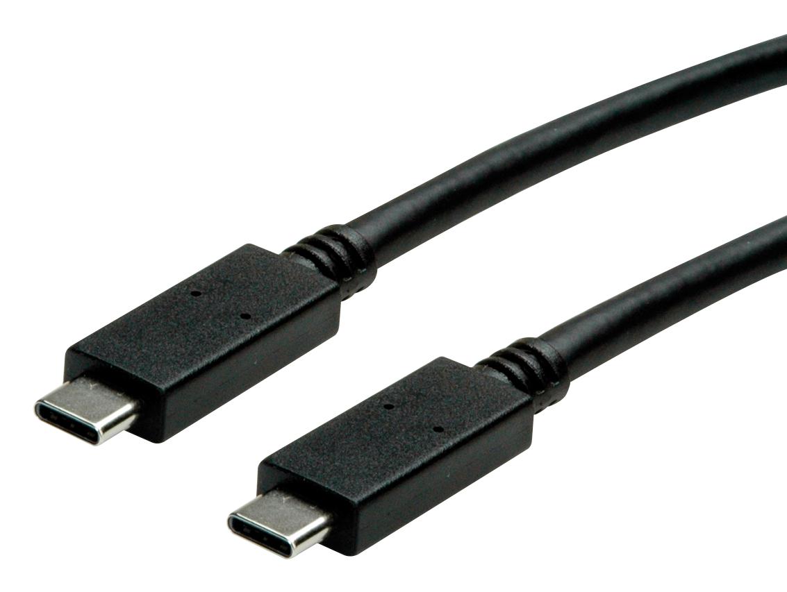 Roline 11.02.9052 Usb Cable, 3.1/3.2, Typ C-C Plug, 0.5M