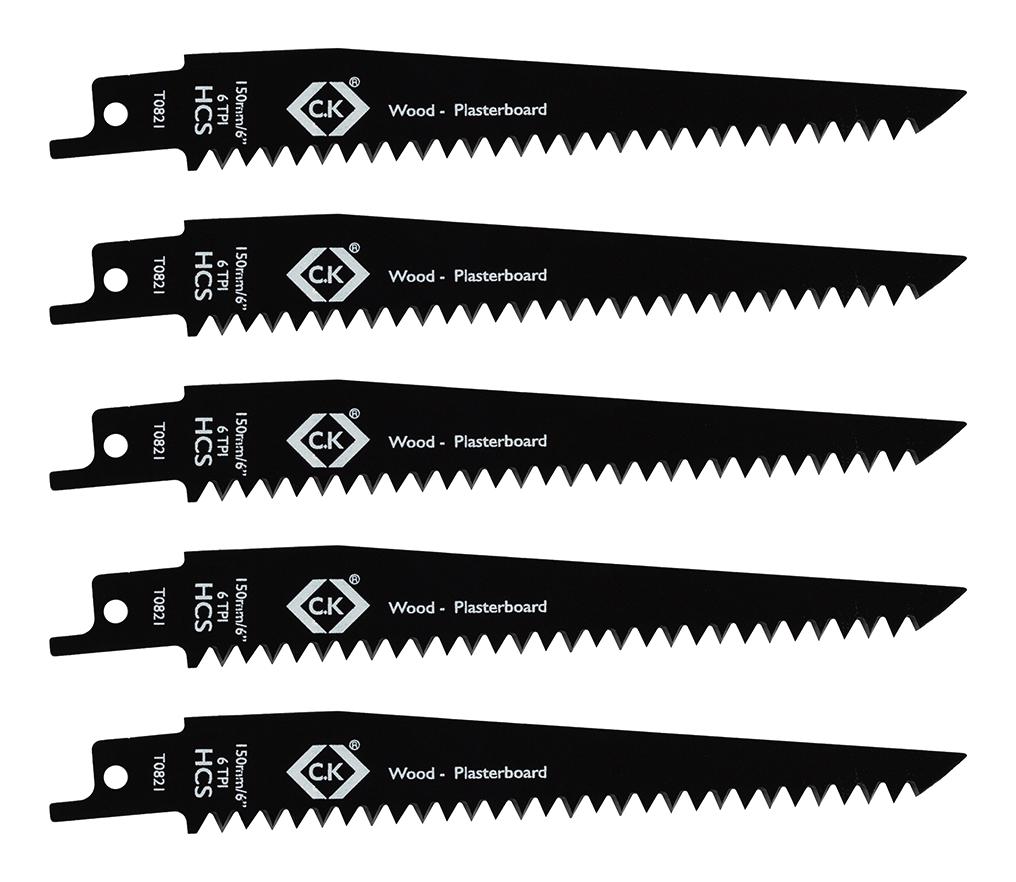 Ck Tools T0821 Reciprocating Saw Blade, 150mm, 6Tpi