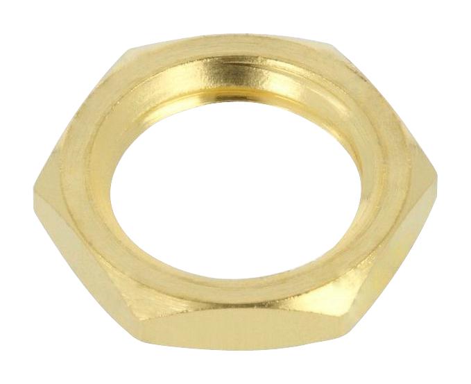 Amphenol RF 132-Nut Sma Gld Hex Nut, Sma Jack, Brass, Gold