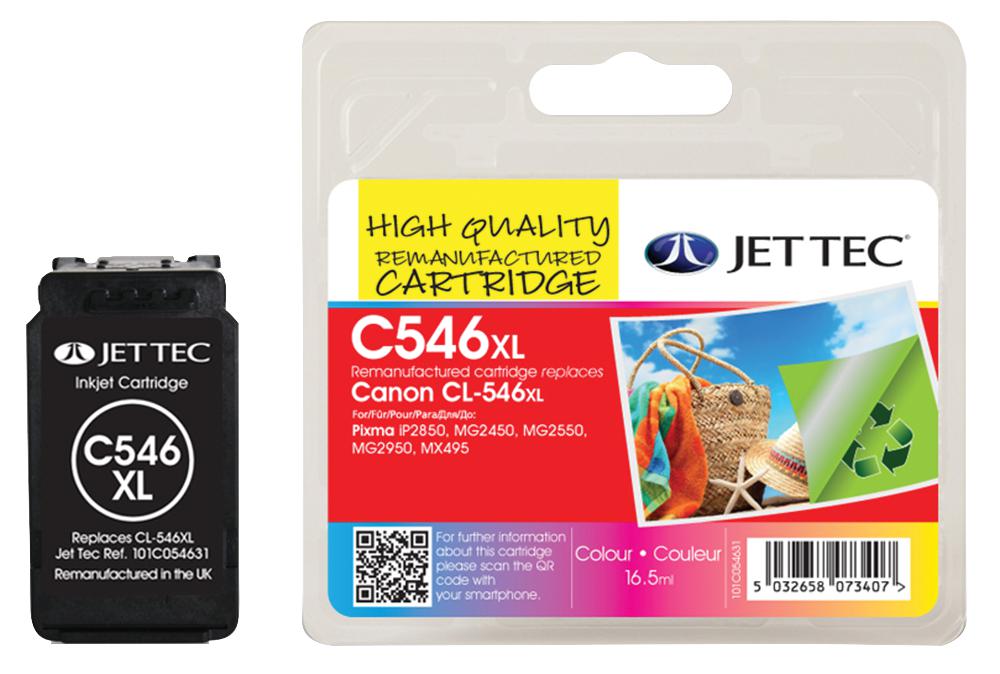 Jet Tec 101C054631 Ink Cartridge, Remanufactured, Canon