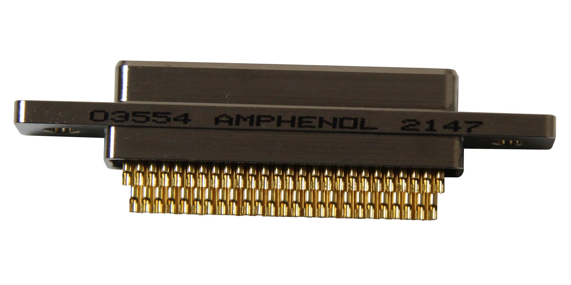 Amphenol Canada M83513/01-Hn D Sub Connector, Plug, 100 Pos, Solder Cup