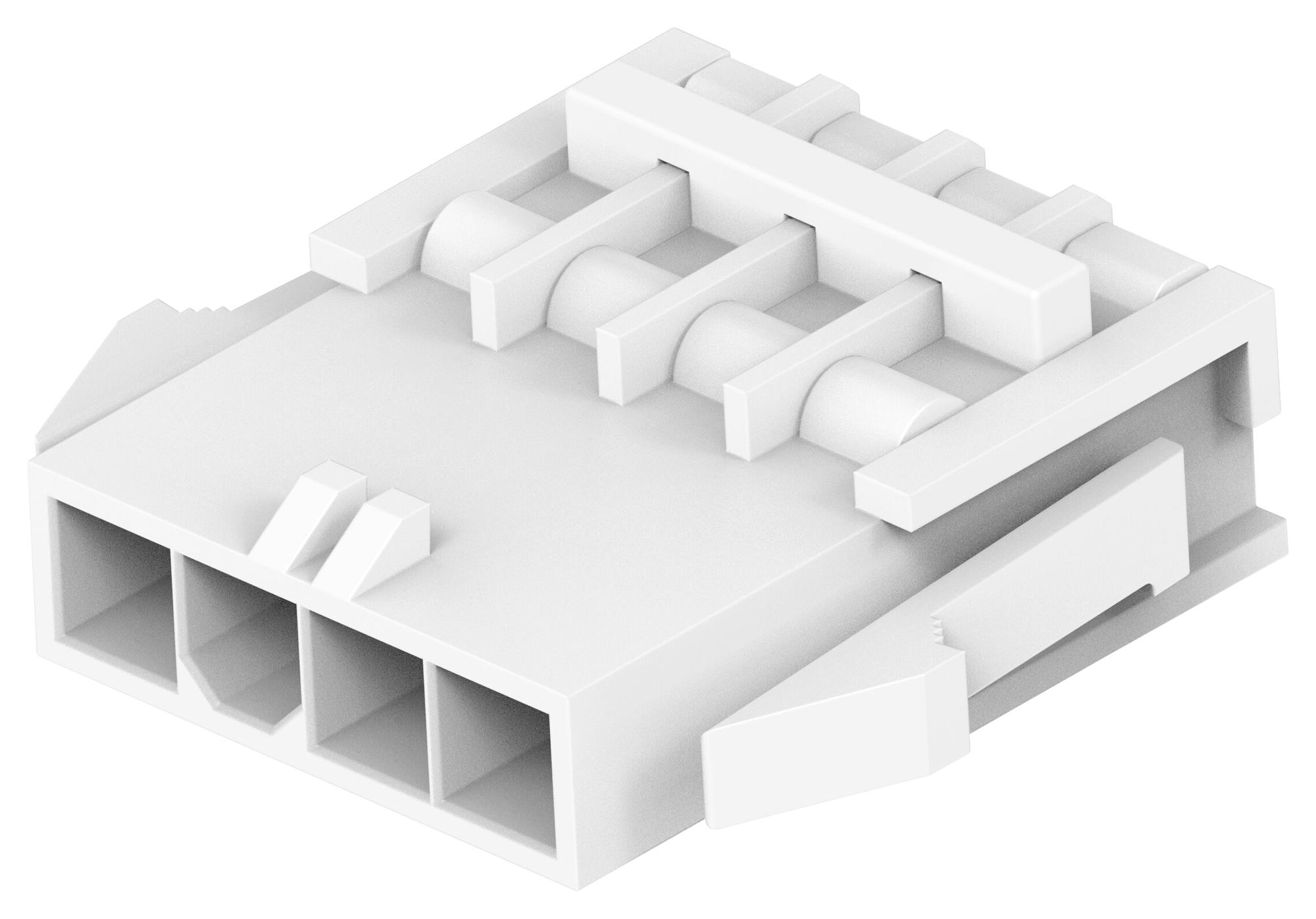 Amp Connectors / Te Connectivity 2386014-4 Connector Housing, Plug, 4Pos, 4.2mm