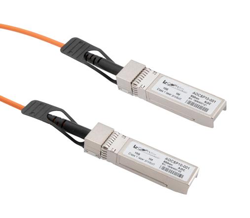 L-Com Aocsp10-020 Active Optical Cable Sfp+ 10Gbps, 20 Meters, Msa Compatible