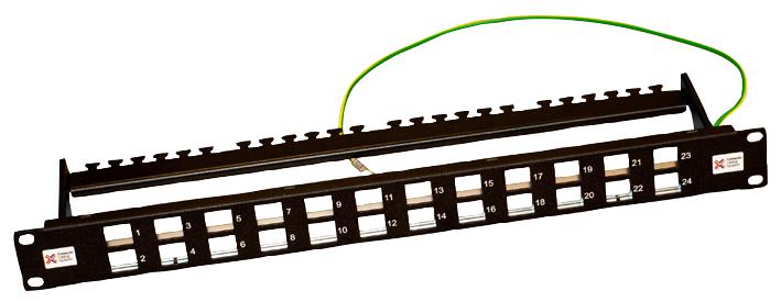 Connectorectix Cabling Systems 009-010-010-00 Patch Panel,24 Way Unloaded,shielded
