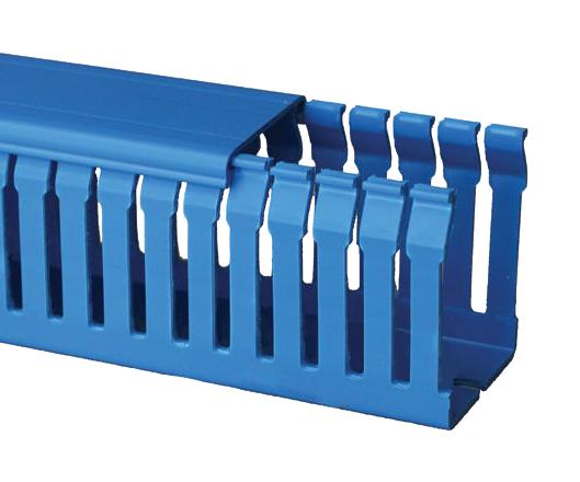 Betaduct 20476074H Narrow Slot Duct, Noryl, Blue, 80X80mm