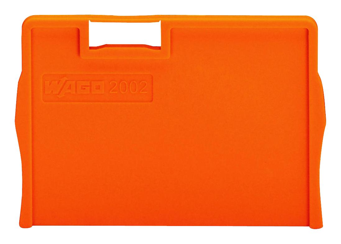 WAGO 2002-1294. End And Intermediate Plate, Rail, Orange