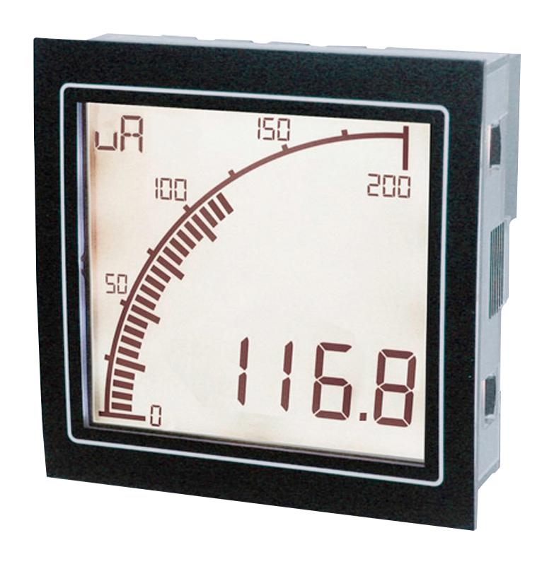 Trumeter Apm-Micro-Apo. Panel Meter, 4Digit, 200Ua, Positive Lcd
